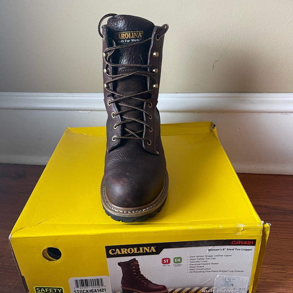 Women's Brown Lace Up Boots